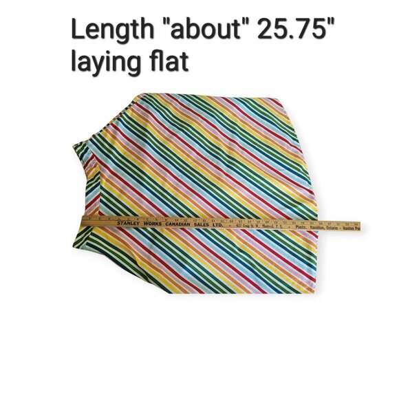Collectif Modcloth Rainbow Stripe Retro Rockabilly 50s Vintage A-Line Skirt S - Picture 8 of 11